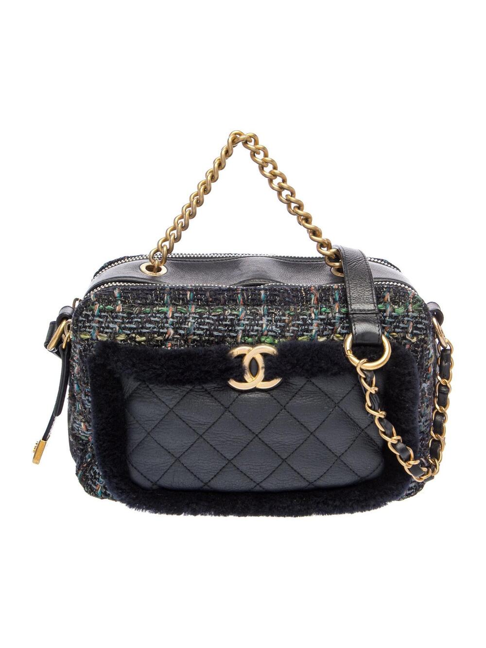 Chanel Tweed Camera Case #341196C22B